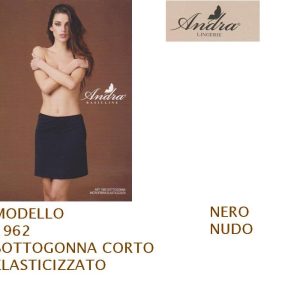 SOTTOGONNA ANDRA ART 1962 REALIZZATA IN MORBIDA MICROFIBRA ELASTICIZZATA 2-3-4-5