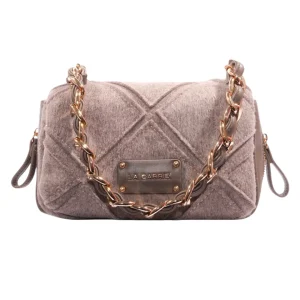 LA CARRIE Borsa a spalla Isabel Mongolia PICCOLA TAUPE