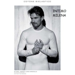 3 PEZZI MAGLIA MANICA LUNGA UOMO ART.ET1004 ENRICO COVERI COTONE ELASTICIZZATO