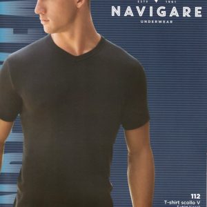 3 T-SHIRT UOMO NAVIGARE MEZZA MANICA ART. 112 SCOLLO A V IN CALDO COTONE