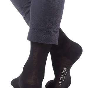 Pure Scotland Nera MezzaGamba Liscia con Iniziali o Senza!