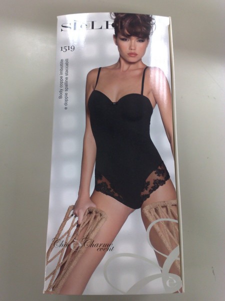 BODY DONNA SIèLEI ART 1519 IN MICROFIBRA COPPE IMBOTTITE E FERRETTO INVISIBILE - immagine 4