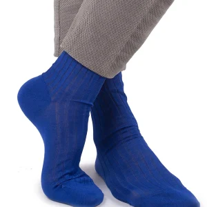 Pure Scotland Blu Elettrico Mezzagamba a Costine con Iniziali o Senza!