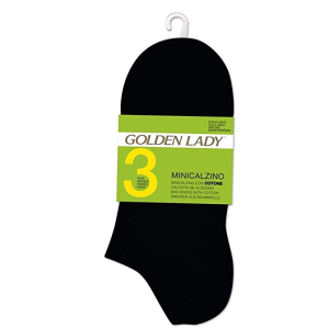 9 PAIA MINI CALZE FANTASMINI GOLDEN LADY ART. 2U SCARPA 35-40 40-46 IN COTONE