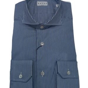 XACUS – CAMICIA BACCHETTATA ITALIA BLU