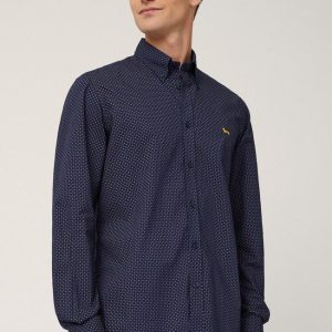 HARMONT & BLAINE CAMICIA UOMO MICROMOTIVO ALL-OVER – CRM026012983B (801)