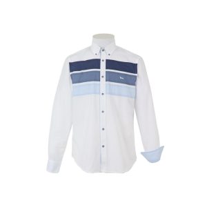 HARMONT&BLAINE – CAMICIA UOMO IN COTONE CON FASCE COLOR BLOCK