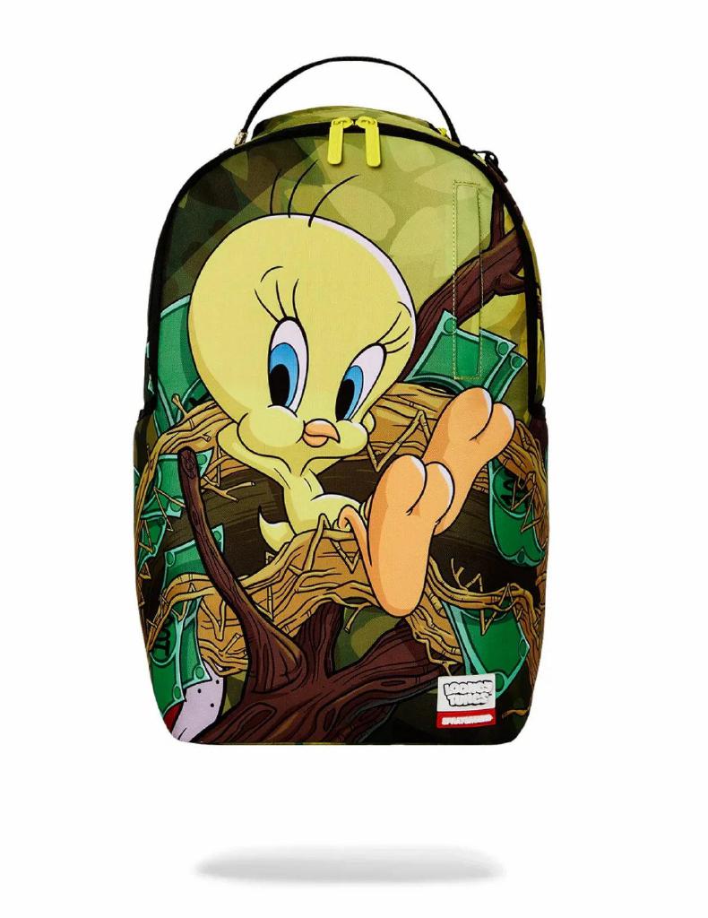 SPRAYGROUND – ZAINO 910B7037NSZ LOONEY TUNES TWEETY MONEY NEST SHARK DLXR BACKPACK - immagine 2