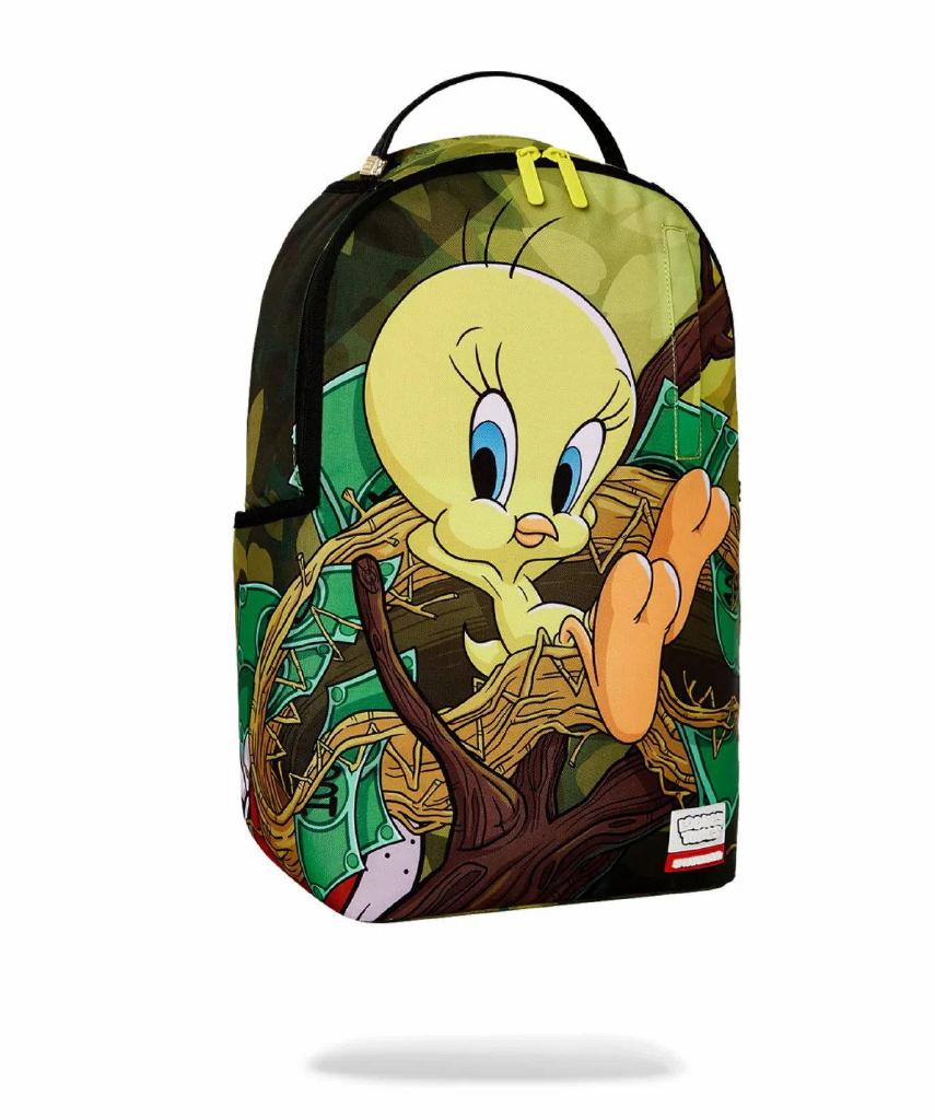 SPRAYGROUND – ZAINO 910B7037NSZ LOONEY TUNES TWEETY MONEY NEST SHARK DLXR BACKPACK - immagine 3