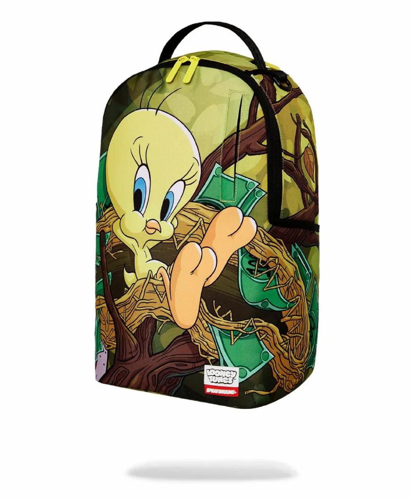 SPRAYGROUND – ZAINO 910B7037NSZ LOONEY TUNES TWEETY MONEY NEST SHARK DLXR BACKPACK - immagine 6