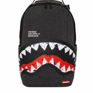 SPRAYGROUND – ZAINO 910B7165NSZ SHARK CENTRAL PAINTED DLXS BACKPACK