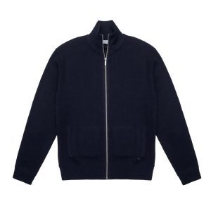 MANUEL RITZ – CARDIGAN FULL ZIP MISTO LANA