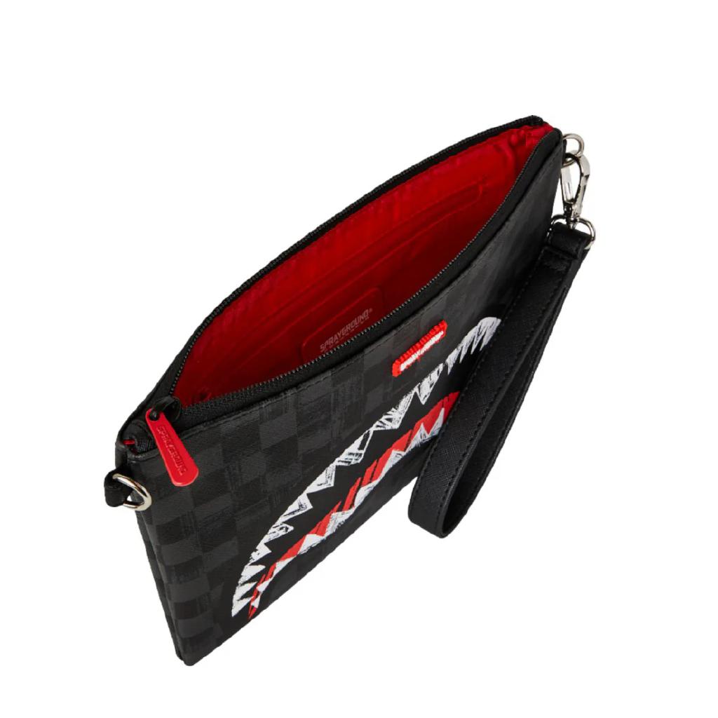 SPRAYGROUND – 910B8229NSZ SCRIBBLE SHARK CROSSOVER CLUTCH - immagine 6