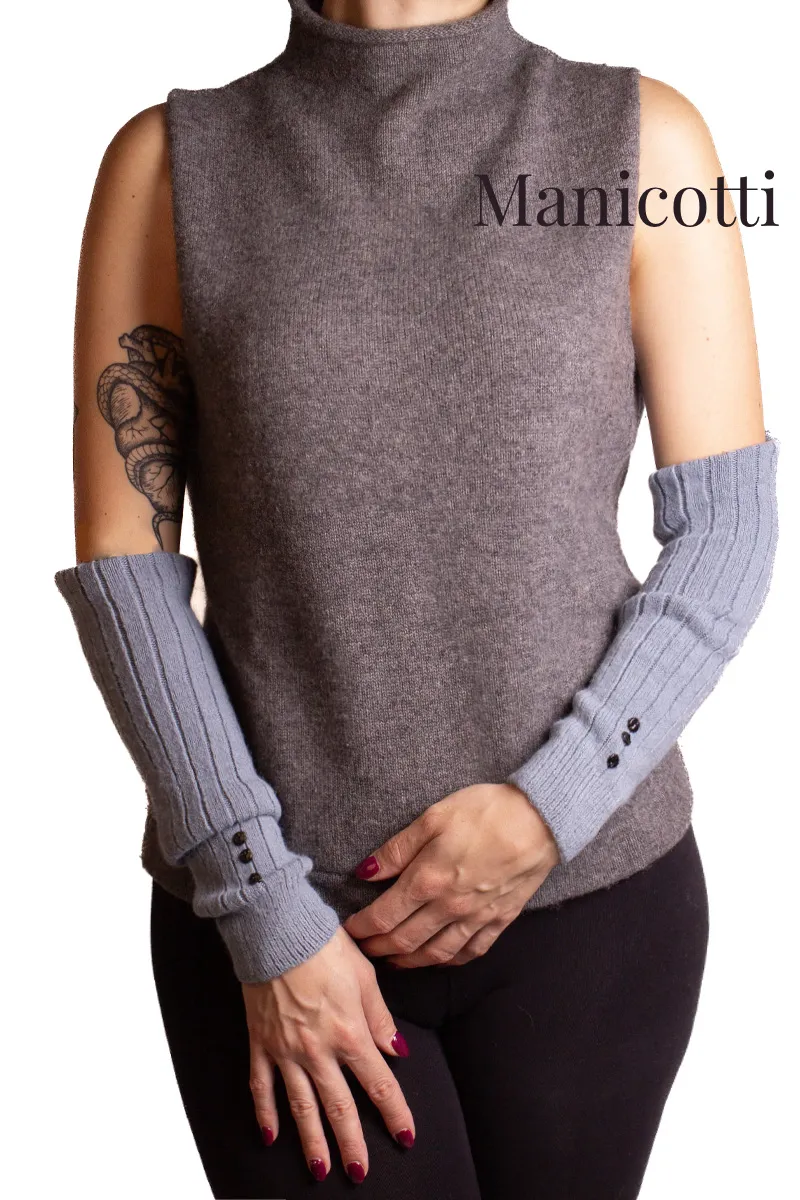 Manicotti o Scaldamuscoli Carta da Zucchero anche con Iniziali o Nome Ricamati