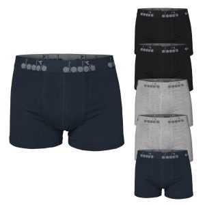6 boxer mutande uomo diadora art. 5035 in cotone bielastico soft taglie 4-5-6-7