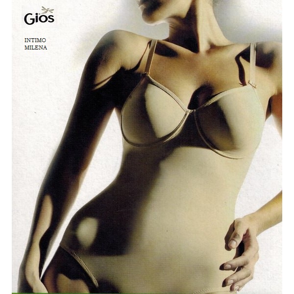 BODY DONNA SHAPE GIOS ART. 507 NON IMBOTTITO CON FERRETTO TRASPIRANTE COPPA C - immagine 3