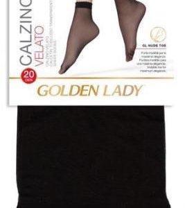 6 PAIA DI CALZINI DONNA GOLDEN LADY 20 DEN CON POLSINO SOFT TAGLIA UNICA