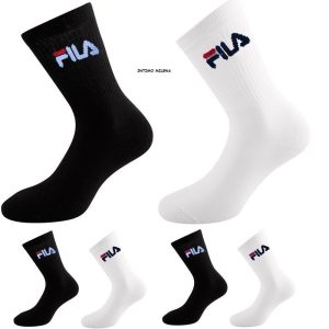 6 PAIA CALZE SPORTIVE UNISEX FILA ART9000 TENNIS COTONE SPUGNA 35-38 39-42 43-46