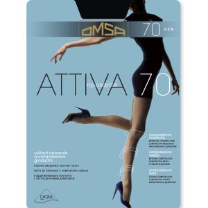 5 PAIA COLLANT OMSA ATTIVA 70 DEN RIPOSANTE A COMPRESSIONE GRADUATA