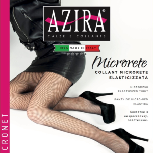 6 PAIA COLLANT AZIRA MICRORETE ELASTICIZZATA CON TASSELLO CINTURINO COMFORT