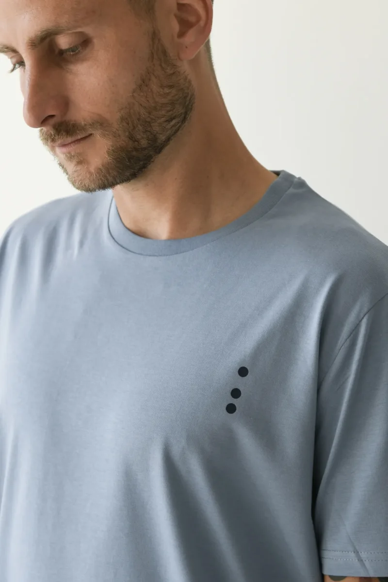 T-Shirt Made in Italy color Azzurra a Manica Corta con Iniziali o Senza! - immagine 6