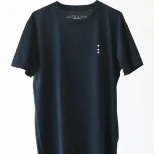 T-Shirt Made in Italy color BluNotte a Manica Corta con Iniziali o Senza!