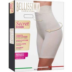 BOXER DONNA BELLISSIMA A VITA ALTA PUSH-UP MODELLANTE SECRET ULTRA LEGGERO