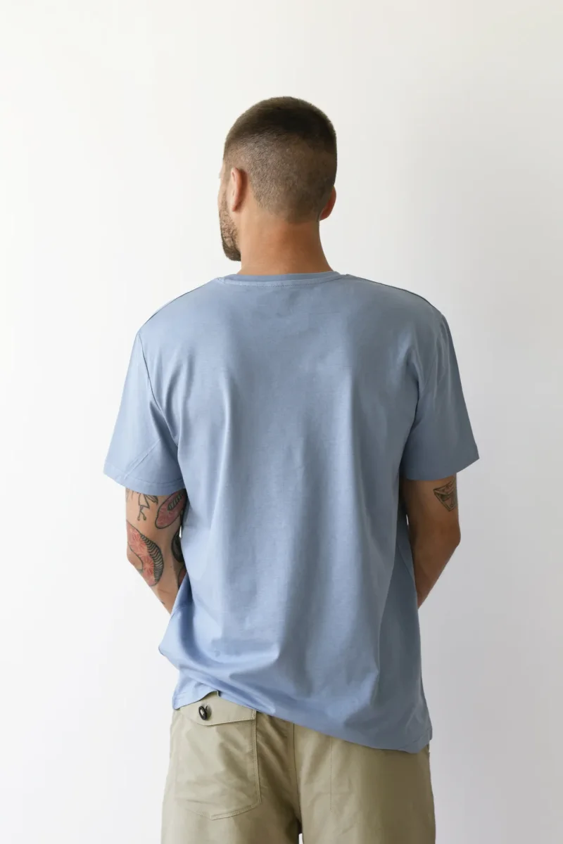 T-Shirt Made in Italy color Azzurra a Manica Corta con Iniziali o Senza! - immagine 7