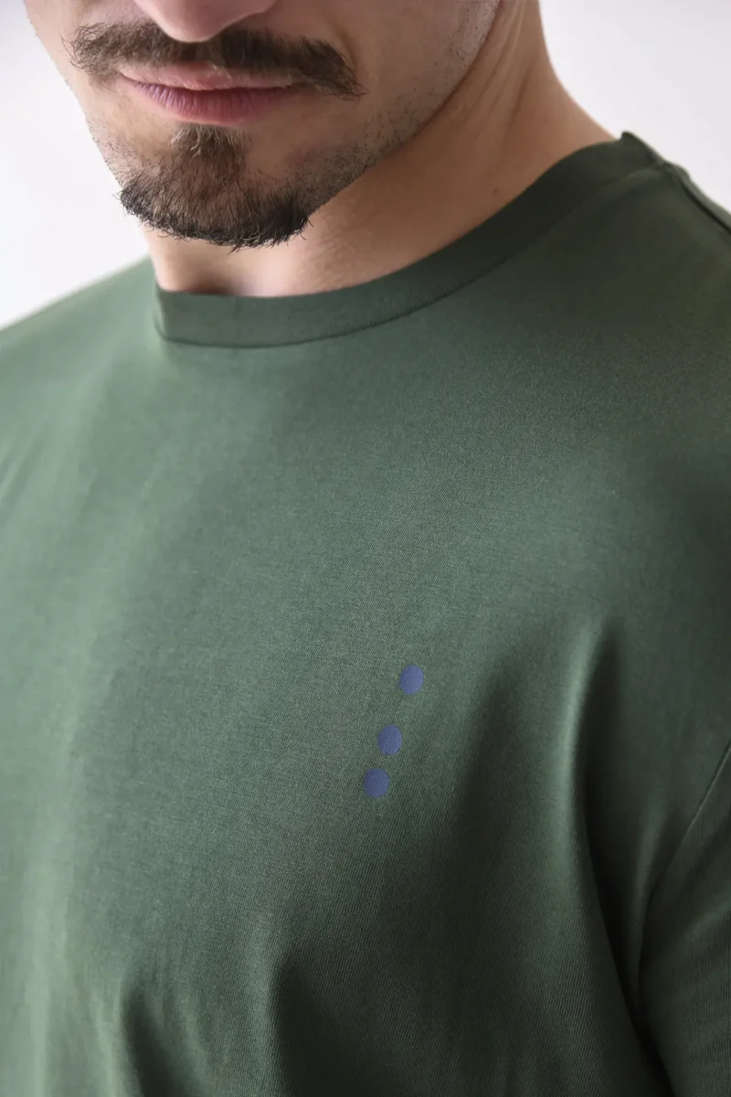 T-Shirt Made in Italy color Verde Loden Manica Corta con Iniziali o Senza! - immagine 5