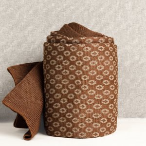 Calze Microbolle in Filo di Scozia Lavorazione Jacquard Nocciola&Beige con Iniziali o Senza!