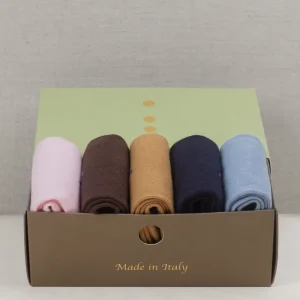 Box N.5 Calze da Donna in Cotone Pettinato con Iniziali o Senza!