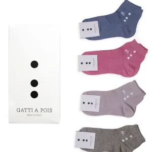 Box N.4 Calze Bimba con Iniziali Ricamate