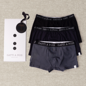 Box n.3 Boxer Intimi in Cotone Jersey Nuova Collezione+ CARD Profumata con Iniziali o Senza!