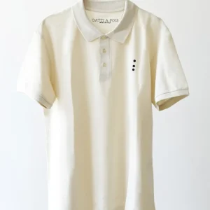 Polo color Burro Puro Cotone lavorazione Micro Nido d’Ape con Iniziali o Senza!