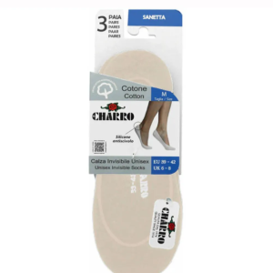 6 PAIA SALVAPIEDE CHARRO ANTISCIVOLO MINI CALZE CALZINI UOMO DONNA IN COTONE