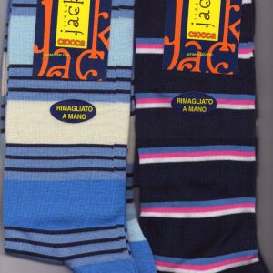 12 PAIA CALZE UOMO CIOCCA ART.906X LUNGA RIGATA IN COTONE COLORE ASSORTITI 39-45