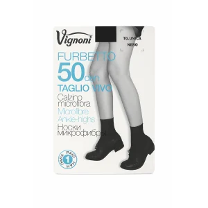 Calzino Coprente in Microfibra a Taglio Vivo Furbetto50 – Vignoni