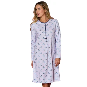 Camicia da Notte in Interlock di Cotone Serafino 92247 – Linclalor