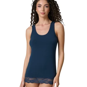 Canotta con Pizzo in Cotone Modal 4328 – Jadea