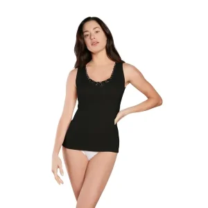 Canotta Spalla Larga con Pizzo in Lana e Cotone VL18W – Nottingham