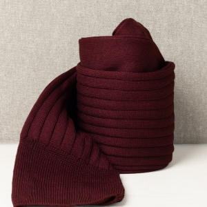 Pure Scotland Bordeaux Costine Lunga con Iniziali o Senza!