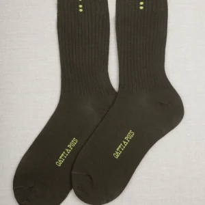 Calze Cromo in Puro Cotone Testa di Moro&Lime con Iniziali o Senza!