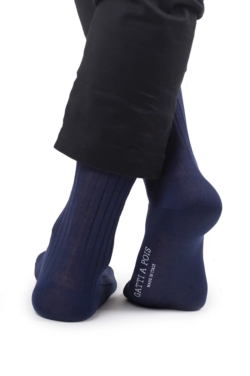 Pure Scotland BluMarine MezzaGamba a Costine con Iniziali o Senza! - immagine 2