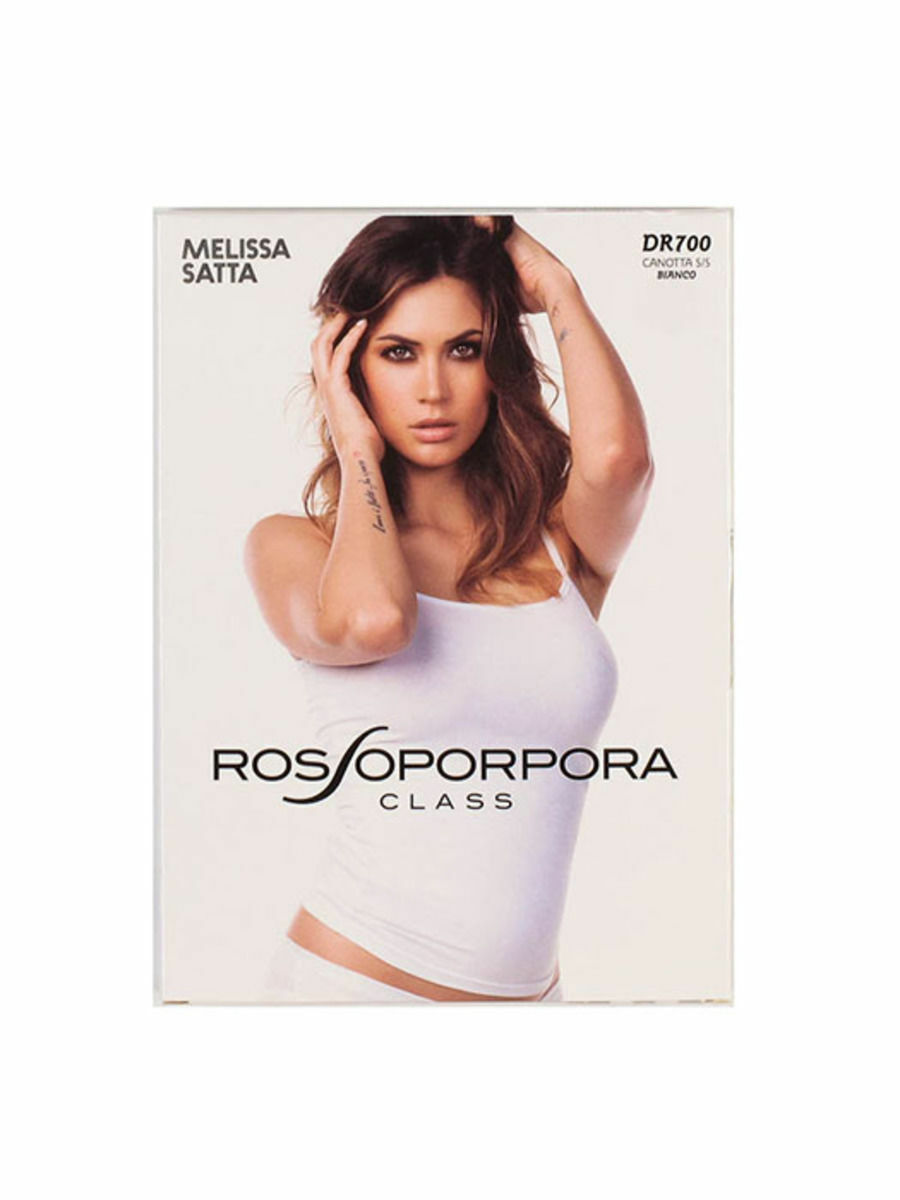 3 CANOTTE DONNA SPALLA STRETTA ART. DR700 IN COTONE ELASTICIZZATO BIANCO NERO - immagine 3