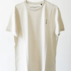 T-Shirt Made in Italy color Burro a Manica Corta con Iniziali o Senza!