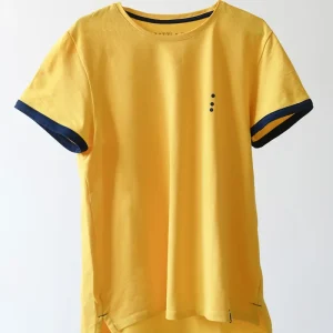 T-Shirt in Puro Cotone Lavorazione Piquet Mais&Blu con Iniziali o Senza!