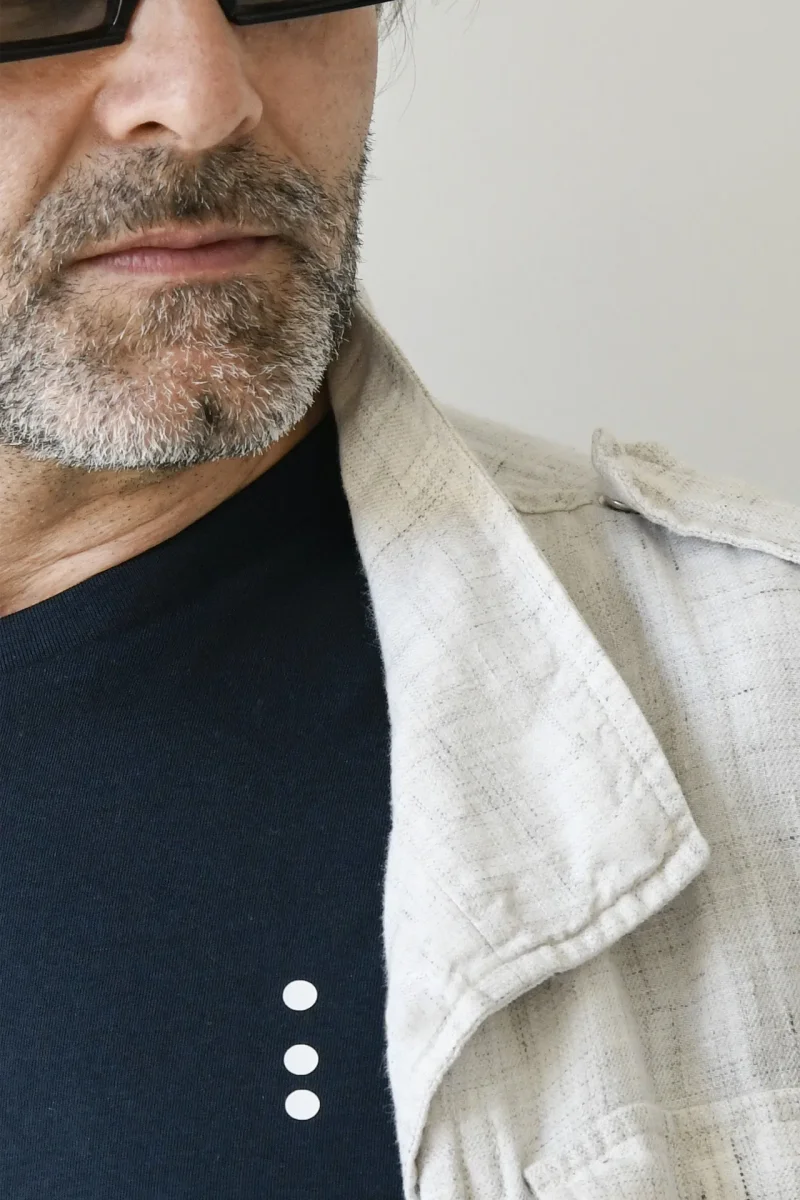 T-Shirt Made in Italy color BluNotte a Manica Corta con Iniziali o Senza! - immagine 9