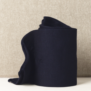 Calze da Donna in Filo di Scozia BluNotte Liscia Lunghe con Iniziali o Senza!