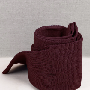 Calze da Donna in Filo di Scozia Bordeaux a lavorazione Piquet con Iniziali o Senza!