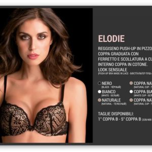 REGGISENO LOVE AND BRA ART. ELOIDE PUSH-UP IN PIZZO COPPA GRADUATA CON FERRETTO